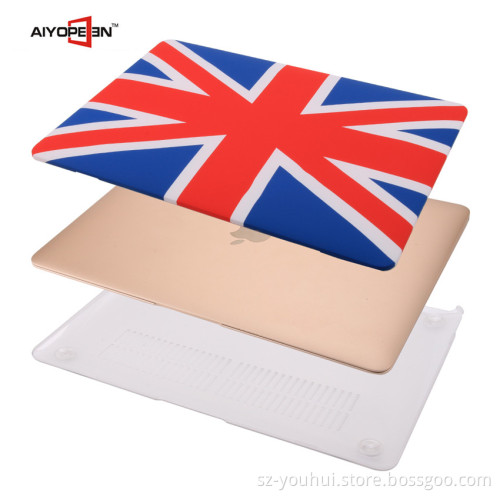 OEM factory Fashion British Flag Pattern PC Hard Cover Laptop Case For Macbook 11/12/13/15 inch